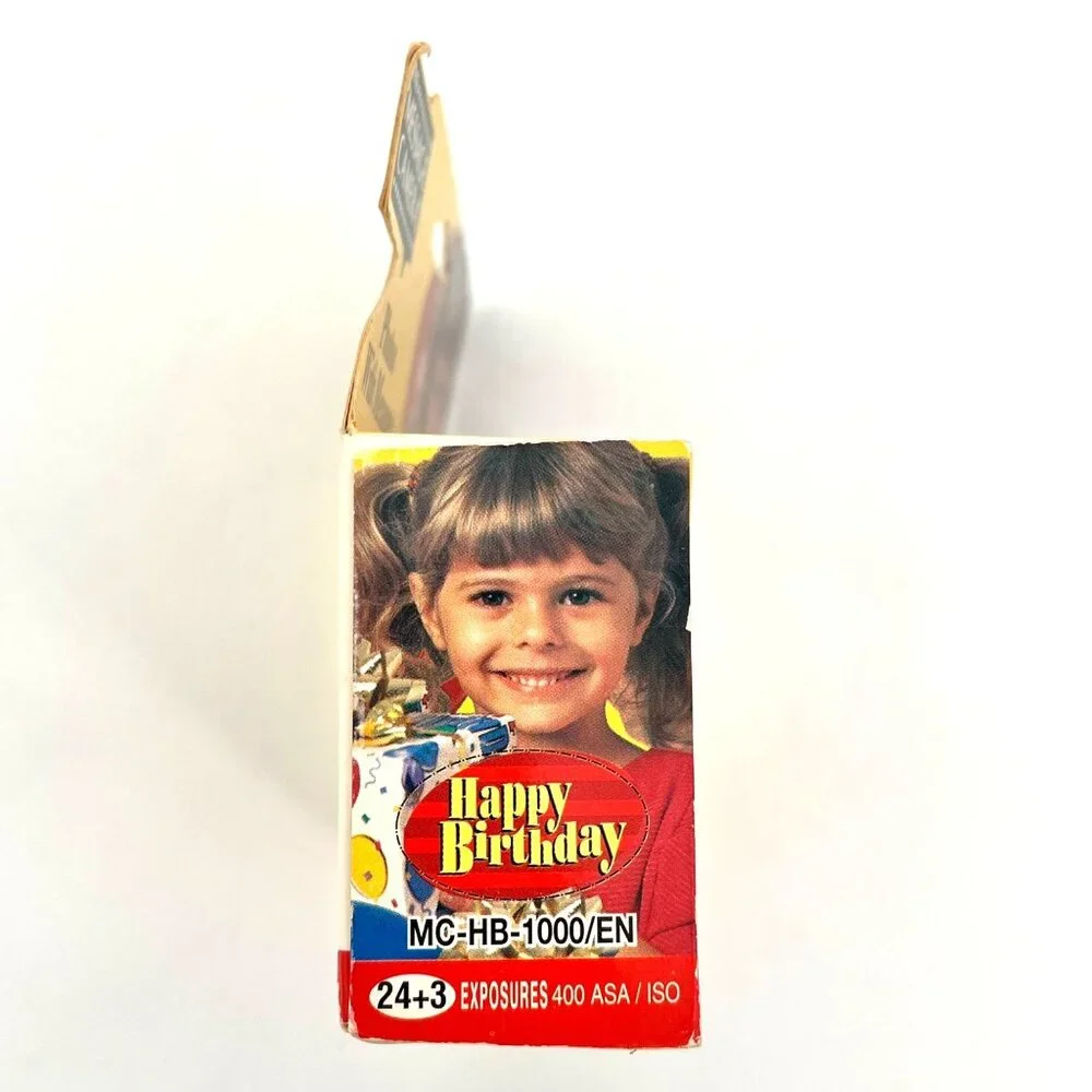 35 mm Color The Message Camera Preloaded Happy Birthday Flash Camera Unopened